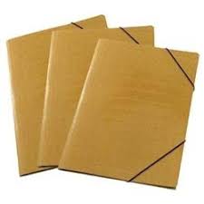 CARPETA 3 SOLAPAS C/ELASTICO nº5 CARTON MARRON